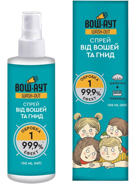 Спрей протипедикульозний Wash-Out 100 мл (4820174892128) - зображення 1