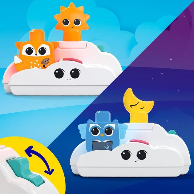 Zestaw konstrukcyjny Fisher-Price mega bloks Nocna lampka Slumber Forest (HTH43) (0194735190485) - obraz 3