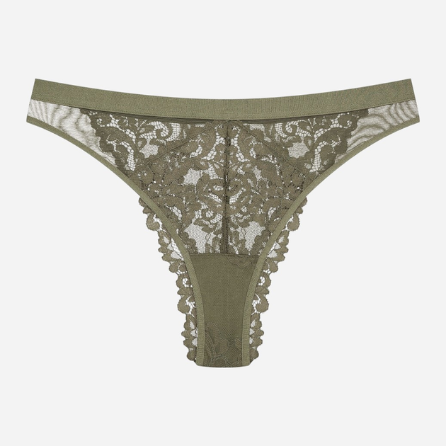 Majtki brazyliany damskie koronkowe Esotiq Lynn 42333-87X S Khaki (5903972387627) - obraz 6