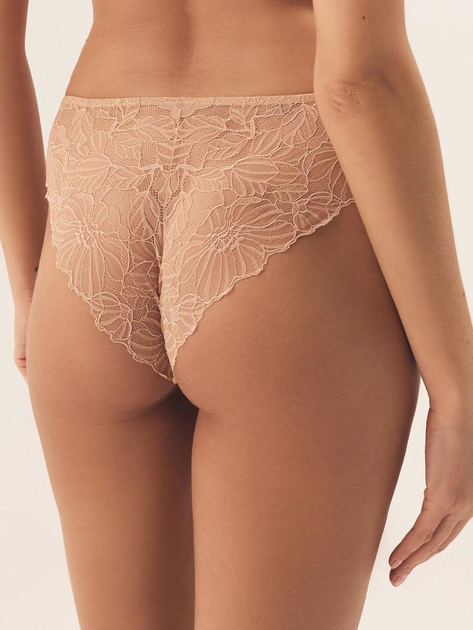 Majtki brazyliany damskie koronkowe Esotiq Briana 42346-82X XL Beżowe (5903972518441) - obraz 2