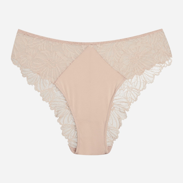 Majtki brazyliany damskie koronkowe Esotiq Briana 42346-82X XL Beżowe (5903972518441) - obraz 7