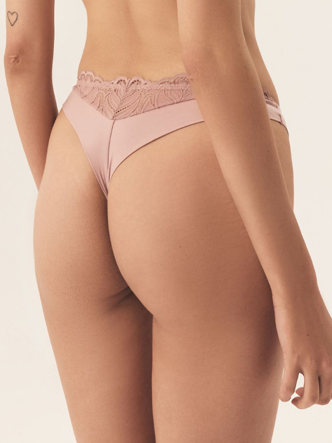 Majtki stringi damskie siateczkowe Esotiq Korin 42364-39X XL Różowe (5903972395752) - obraz 2