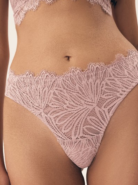Majtki stringi damskie koronkowe Esotiq Sapphire 42372-39X M Różowe (5903972397220) - obraz 1