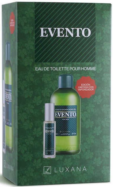 Zestaw dla mężczyzn Luxana Event Case Woda toaletowa 1000 ml + woda toaletowa 30 ml (8414152251241) - obraz 1