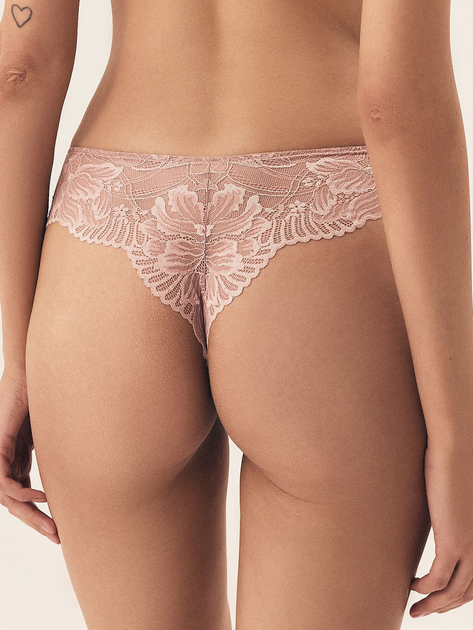 Majtki tanga damskie koronkowe Esotiq Blueberry 42556-39X XL Różowe (5903972524510) - obraz 2