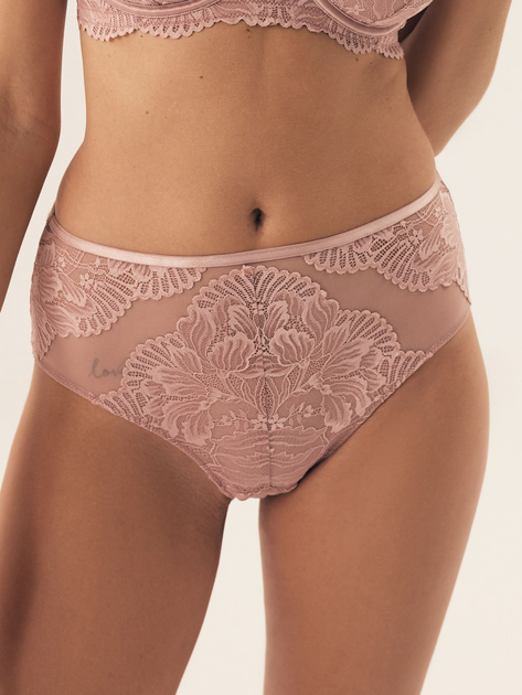 Majtki figi damskie z wysokim stanem Esotiq Blueberry 42558-39X XL Różowe (5903972525036) - obraz 1