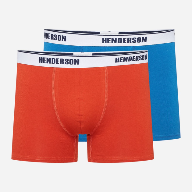 Набір трусів боксерів чоловічих бавовняних 2 шт Henderson Switch 42623-MLC XL Синій/Оранжевий (5903972379707) - зображення 1