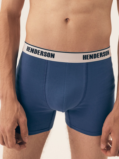 Набір трусів боксерів чоловічих бавовняних 2 шт Henderson Switch 42623-MLC 2XL Синій/Оранжевий (5903972379721) - зображення 2