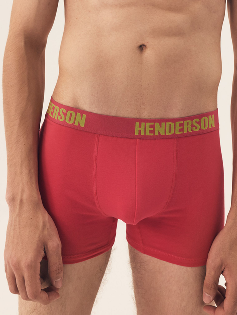 Набір трусів боксерів чоловічих бавовняних 3 шт Henderson Star 42628-MLC 2XL Червоний/Фіолетовий/Жовтий (5903972380123) - зображення 2