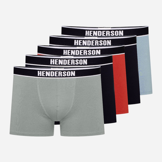 Zestaw majtek męskich typu bokserki 5 szt Henderson Soon 42704-MLC L Wielobarwny (5903972380444) - obraz 1