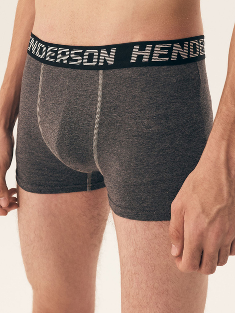 Набір трусів боксерів чоловічих бавовняних 3 шт Henderson Onset 42740-MLC 3XL Чорний/Сірий/Графітовий (5903972382066) - зображення 2