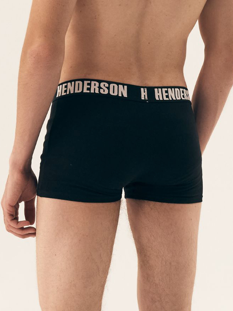 Набір трусів боксерів чоловічих бавовняних 3 шт Henderson Orchid 42742-MLC 3XL Чорний з білим (5903972382110) - зображення 3