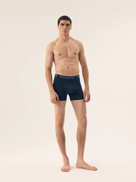 Набір трусів боксерів чоловічих бавовняних 3 шт Henderson Offroad 42745-MLC L Темно-синій (5903972382295) - зображення 4