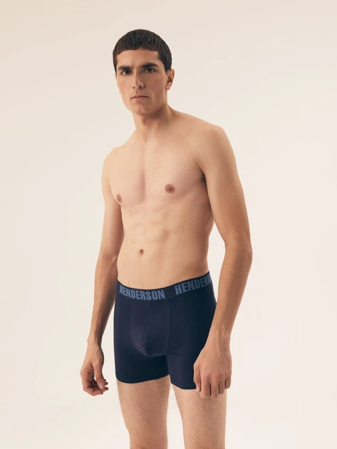 Набір трусів боксерів чоловічих бавовняних 3 шт Henderson Offroad 42745-MLC M Темно-синій (5903972382288) - зображення 6