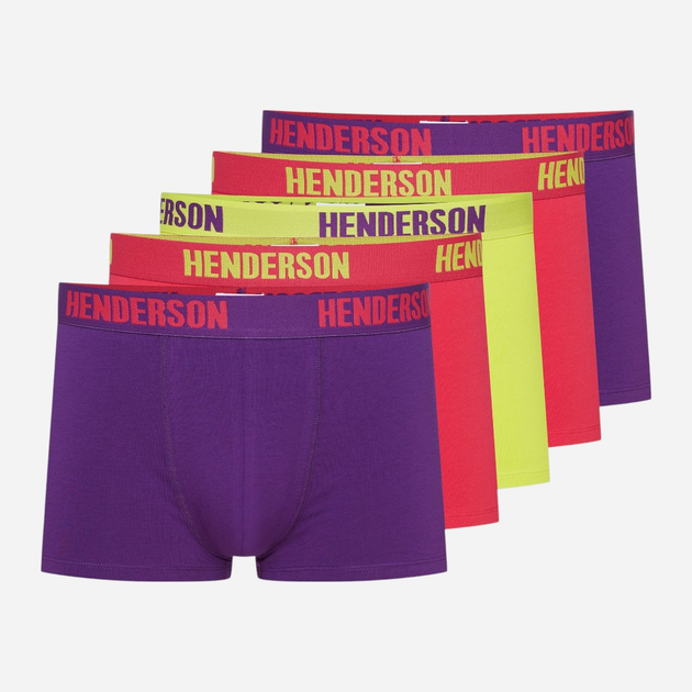Zestaw majtek męskich typu bokserki 5 szt Henderson Offset 42761-MLC 3XL Wielobarwny (5903972383117) - obraz 1