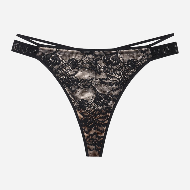 Majtki stringi damskie koronkowe Esotiq Bisous 42866-99X L Czarne (5903972549766) - obraz 7
