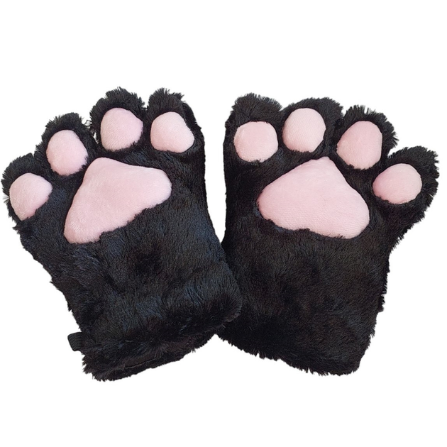 Косплей Перчатки Лапы Кошки Чёрные Cosplay Cat Paws Gloves Black P CCPGB - Фото 1 Косплей Перчатки Лапы Кошки Чёрные Cosplay Cat Paws Gloves Black P CCPGB - изображение 1