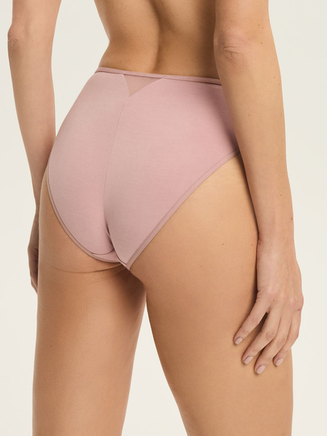 Majtki figi damskie z wysokim stanem Esotiq Blissy 42889-39X XL Różowe (5903972557181) - obraz 2