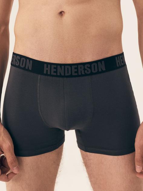 Набір трусів боксерів чоловічих бавовняних 5 шт Henderson Soul 43171-MLC 3XL Чорний/Графітовий (5903972519332) - зображення 2