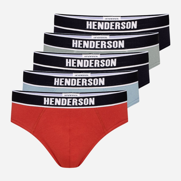 Набір трусів сліпів чоловічих бавовняних 5 шт Henderson Soon 43175-MLC 2XL Різнокольоровий (5903972519196) - зображення 1