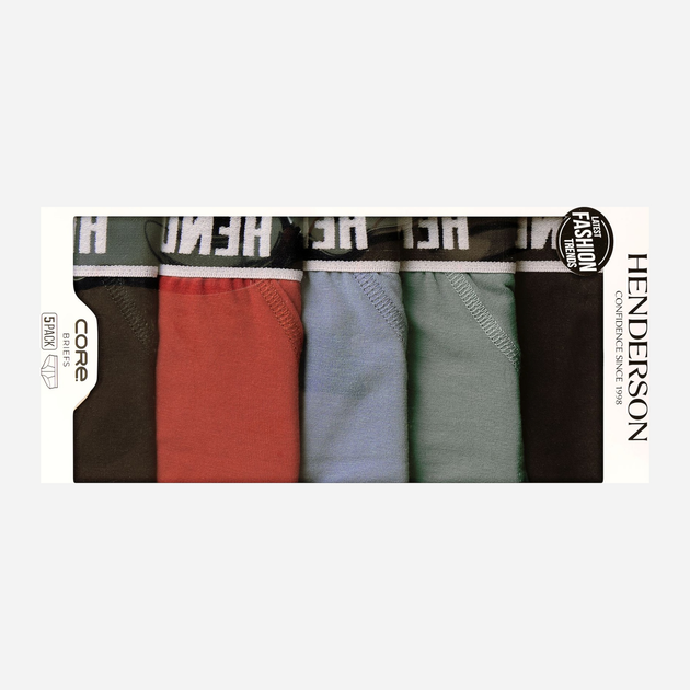 Zestaw majtek męskich typu slipy 5 szt Henderson Soon 43175-MLC 2XL Wielobarwny (5903972519196) - obraz 7