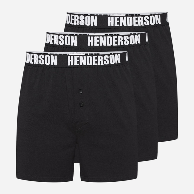 Набір трусів шортів чоловічих бавовняних 3 шт Henderson Onside 43178-MLC M Чорний (5903972519509) - зображення 1