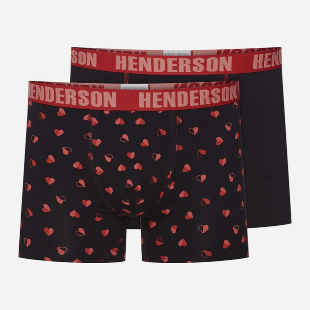 Набір трусів боксерів чоловічих бавовняних 2 шт Henderson Spot 42595-MLC 3XL Чорний (5903972380369) - зображення 1