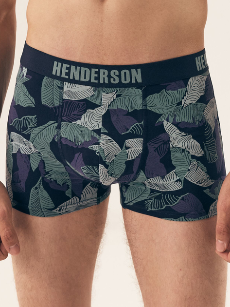 Набір трусів боксерів чоловічих бавовняних 3 шт Henderson Scope 42596-MLC 2XL Темно-синій/Зелений (5903972380178) - зображення 2
