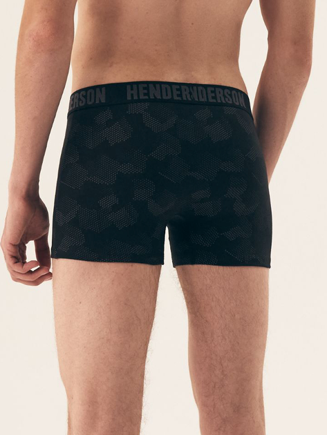 Набір трусів боксерів чоловічих бавовняних 2 шт Henderson Soul 42619-MLC 3XL Чорний/Графітовий (5903972379417) - зображення 3