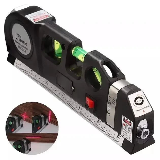 Лазерный уровень FIXIT Laser Level PRO 3 со встроенной рулеткой 7124 - изображение 4