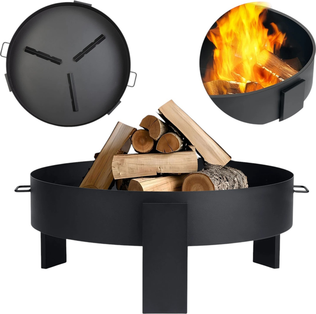 Palenisko ogrodowe na ognisko Berdsen BD-883 80 cm Black (5903890628321) - obraz 2