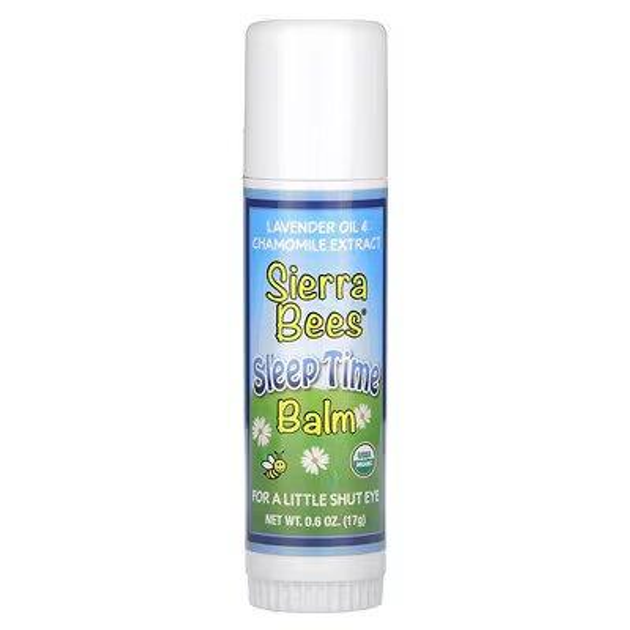 Sierra Bees Бальзам-стік для спокійного сну, лаванда та ромашка Sleep Time Balm, 17 г - зображення 1