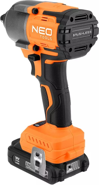 Klucz udarowy NEO Tools Energy+ 18 V 850 Nm 04-608 bez akumulatora i ładowarki (5907558410761) - obraz 6