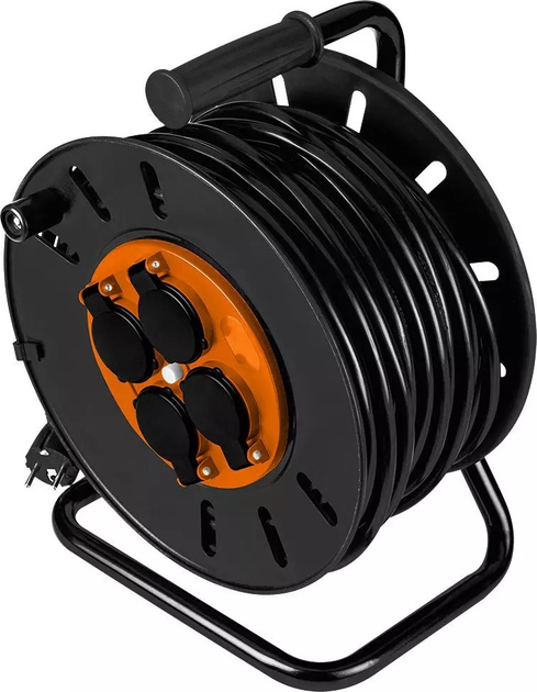 Подовжувач на котушці NEO Tools 90-175 на 4 розетки 50 м (5907558426571) - зображення 2