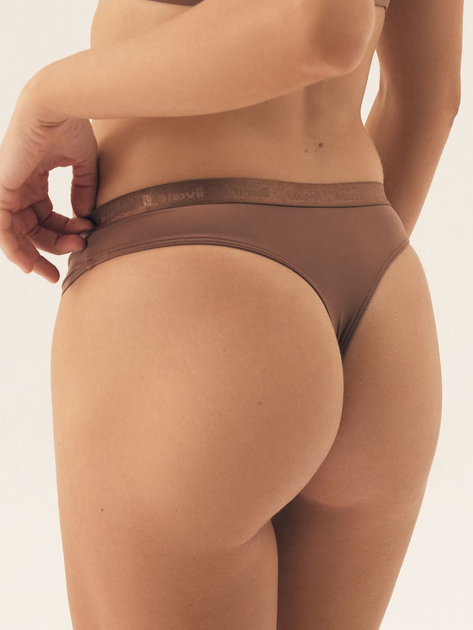 Majtki tanga damskie Bloovii Lacteem 42484-80X XS Beżowe (5903972540862) - obraz 2