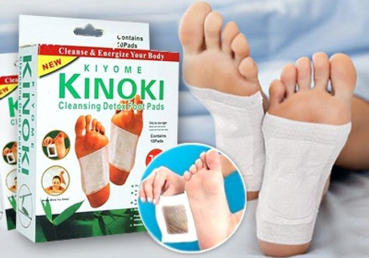 Пластир для ніг 10 шт KINOKI детоксикаційний очищаючий для виведення токсинів обміну речовин - зображення 2