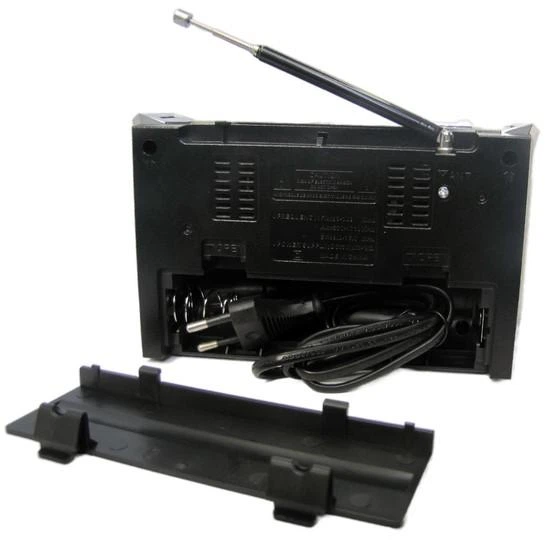 Радіоприймач переносний Golon RX-382 FM/AM/SW з ліхтариком LED Чорний - Фото 4 Радіоприймач переносний Golon RX-382 FM/AM/SW з ліхтариком LED Чорний - зображення 4