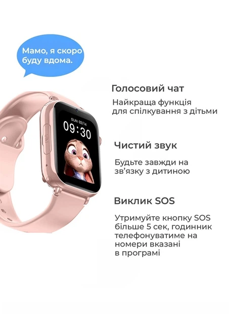 Детские смарт часы-телефон LEMFO LT38 4G GPS SIM-карта геозона видеозвонок Pink (17825) - изображение 6
