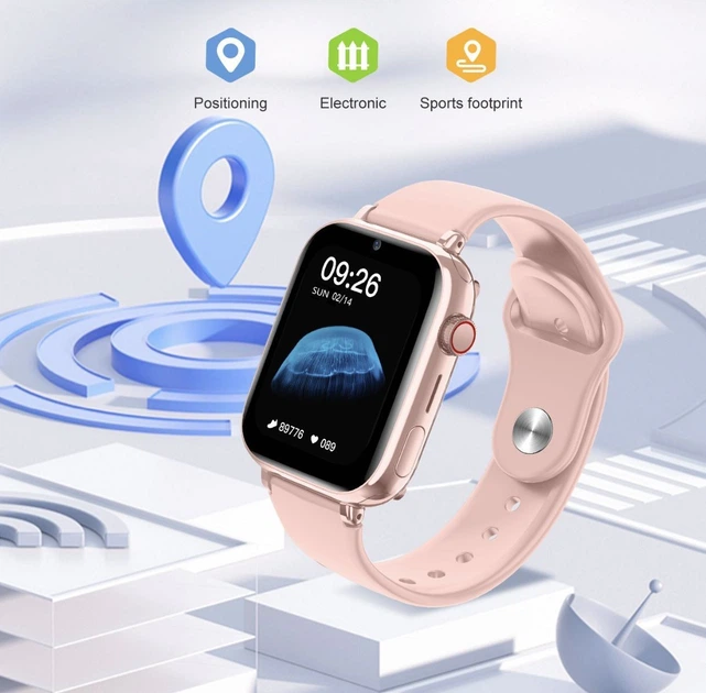 Детские смарт часы-телефон LEMFO LT38 4G GPS SIM-карта геозона видеозвонок Pink (17825) - изображение 7