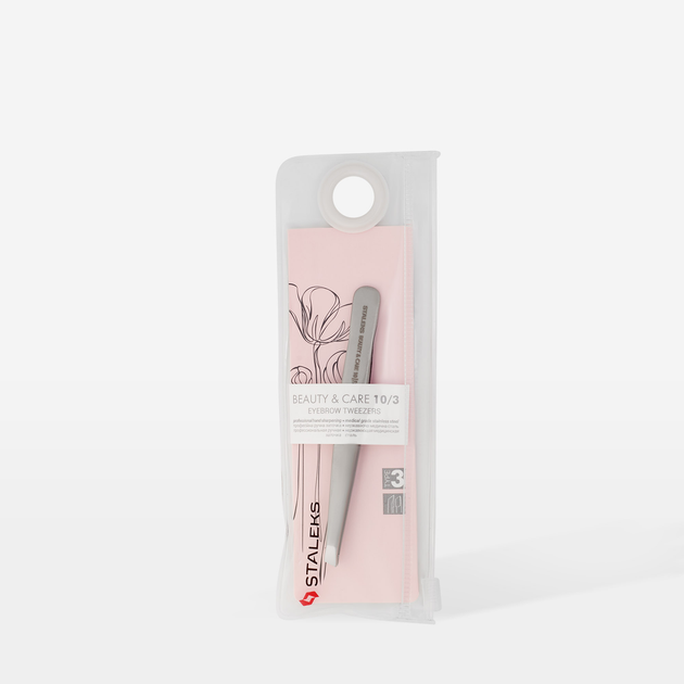 Пинцет для бровей STALEKS BEAUTY&CARE 10 TYPE 3 (широкие скошенные кромки) - Фото 3 Пинцет для бровей STALEKS BEAUTY&CARE 10 TYPE 3 (широкие скошенные кромки) - изображение 3