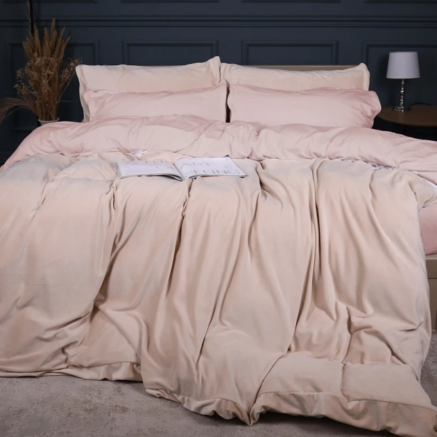 Комплект постільної білизни MirSon Велюр Winter Frost 28-0004 Cream Velvet Полуторний від Rozetka на платформі USKIDKA Акція на Комплект постільної білизни MirSon Велюр Winter Frost 28-0004 Cream Velvet Полуторний від Rozetka