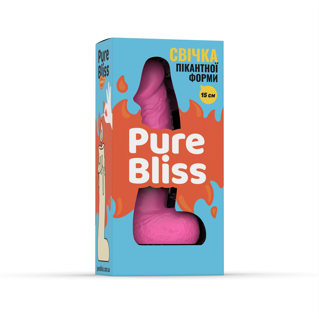 Свеча член Pure Bliss 15 см Розовая (1100920210004) - изображение 7