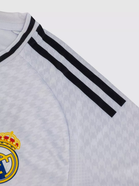 Футбольна форма Real Madrid BELLINGHAM (Реал Мадрид Белингем), сезон 24/25 з гетрами (розмір 34-38) та щитками, розмір 22 на зріст 125-130 см, біла (R-03-BL-WT-22) - Фото 5 Футбольна форма Real Madrid BELLINGHAM (Реал Мадрид Белингем), сезон 24/25 з гетрами (розмір 34-38) та щитками, розмір 22 на зріст 125-130 см, біла (R-03-BL-WT-22) - изображение 5