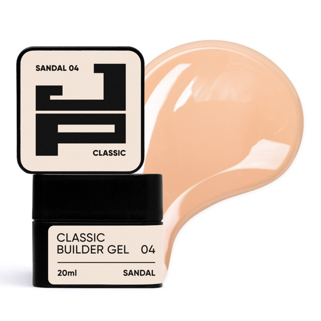 Гель для моделювання нігтів (бежевий) Jerden Proff Classic Builder Gel №04 Sandal 20 мл - зображення 2