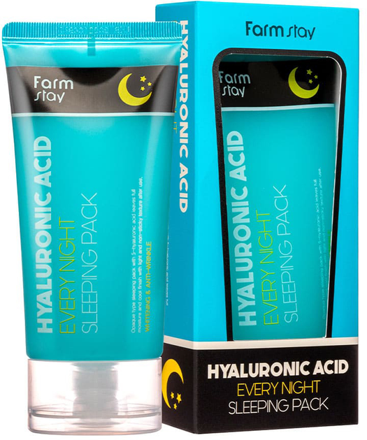 Maska nawilżająca do twarzy FarmStay Hyaluronic Acid Every Night Sleeping Pack na noc 120 ml (8809635230217) - obraz 2