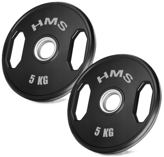 Zestaw talerzy olimpijskich HMS TOG05 2 x 5 kg (17-61-116) (5907695511611) - obraz 1