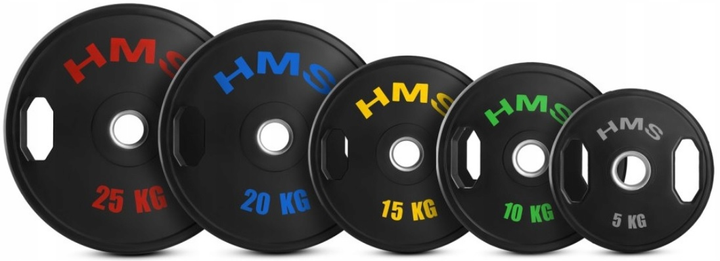 Zestaw talerzy olimpijskich HMS TOG05 2 x 5 kg (17-61-116) (5907695511611) - obraz 3