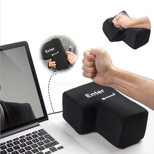 Кнопка антистресс Еnter USB Большая мягкая Fidget Big Enter - изображение 2