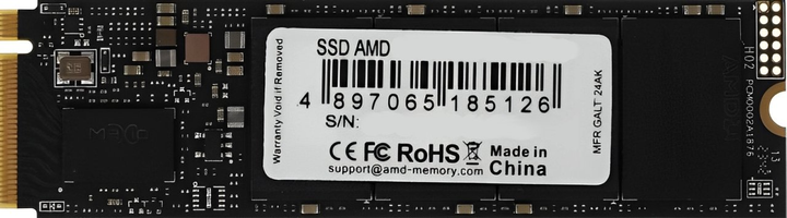 SSD диск AMD Radeon R3 4TB M.2 2280 NVMe PCIe 4.0 x4 3D NAND TLC (R3MP44096G8) - зображення 1