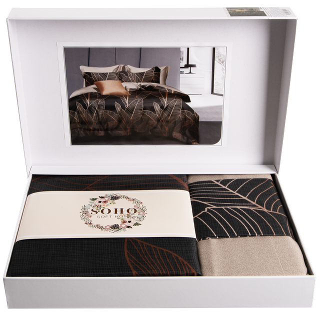 Комплект постільної білизни SOHO Євро Lounge Glam Brown (A130159) - Фото 2 Комплект постільної білизни SOHO Євро Lounge Glam Brown (A130159) - зображення 2